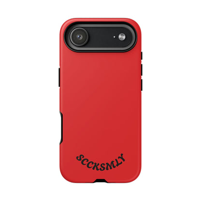 SOLID Screaming Red Tough Case for Apple
