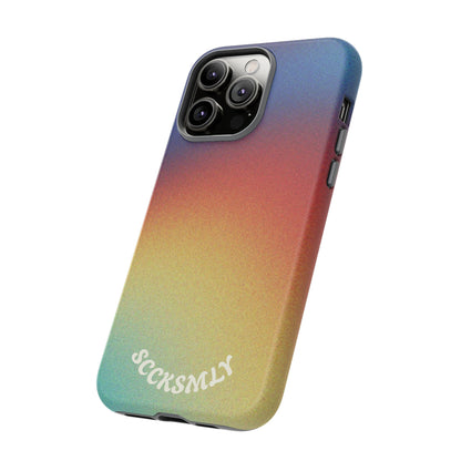 Faded Sunset Aura Tough Phone Case for Apple