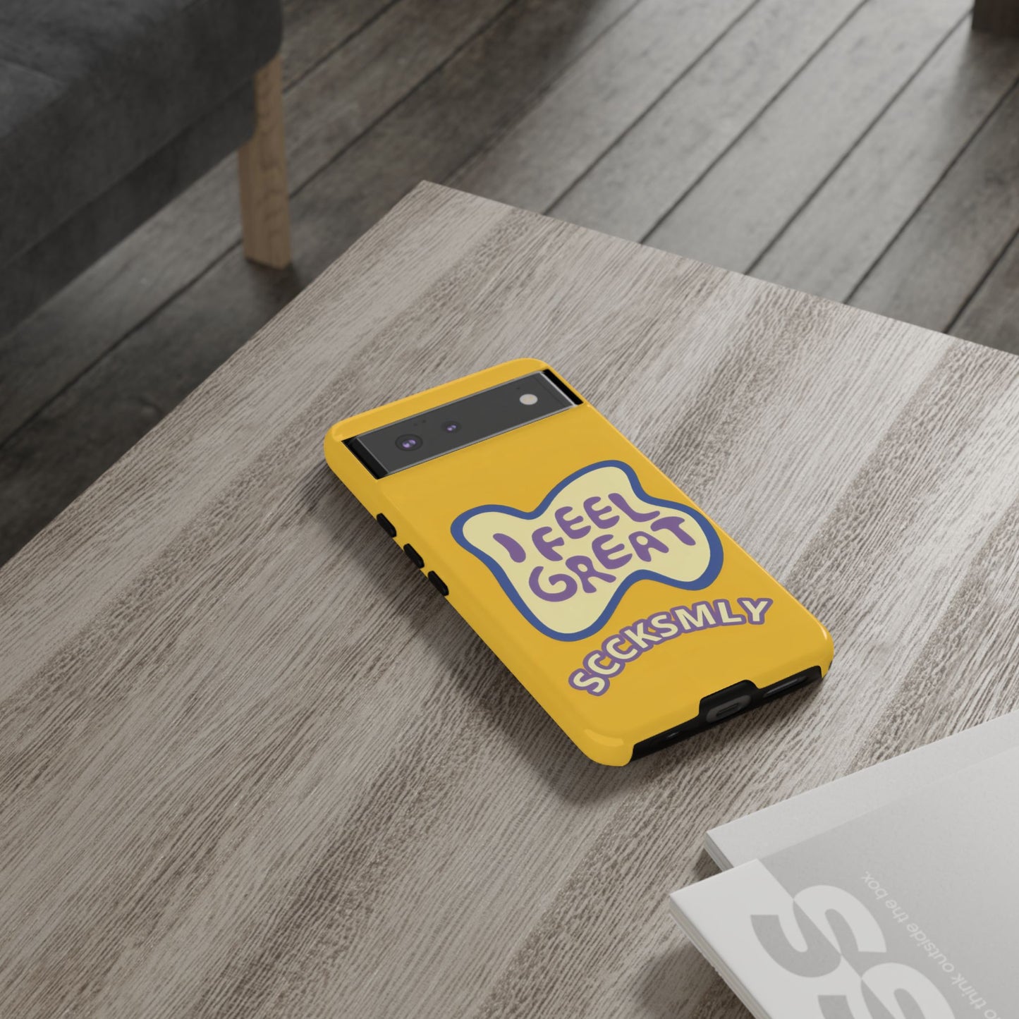Yellow "I FEEL GREAT" Tough Phone Case for Google Pixel