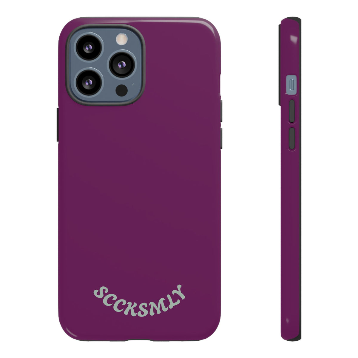 SOLID Amethyst Matte Tough Phone Case for Apple