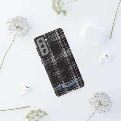 Smoky Grungy Plaid Phone Case for Samsung