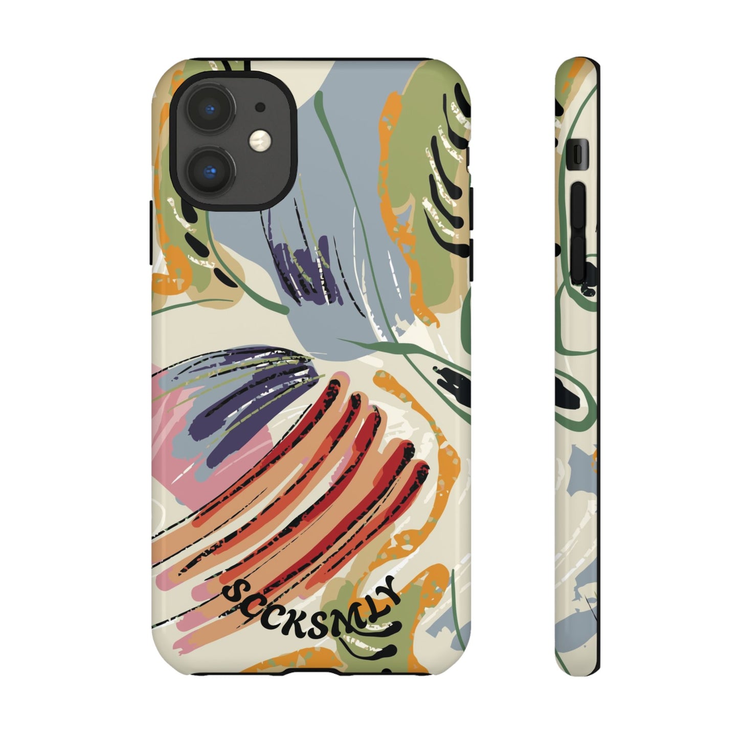 Botanical Strokes Palette Tough Phone Case for Apple