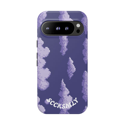Lilac Pixel Cloud Tough Phone Case for Google Pixel
