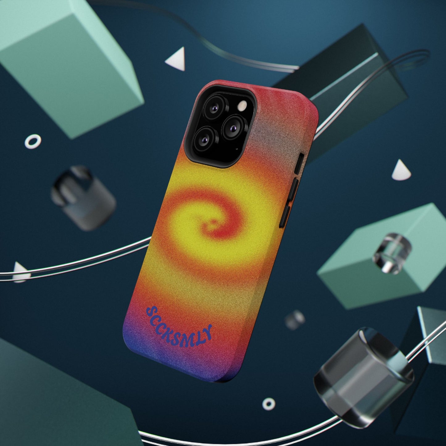 Toxic Spiral Tough Phone Case for Apple