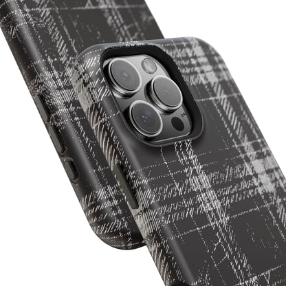 Smoky Grungy Plaid Phone Case for Apple