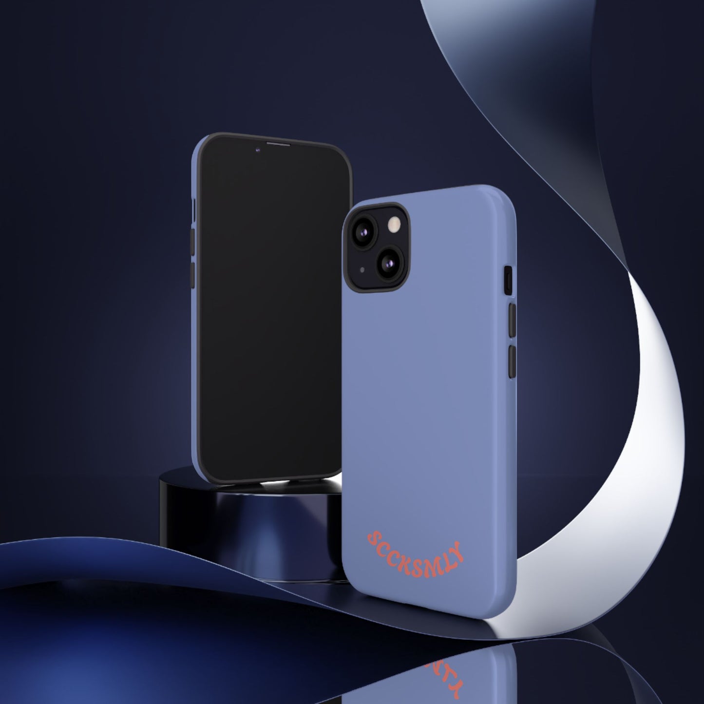 Periwinkle Blue Tough Phone Case for Apple