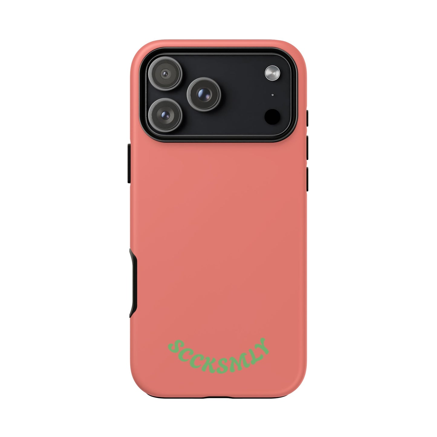 SOLID Guava Melon Wave Tough Phone Case for Apple