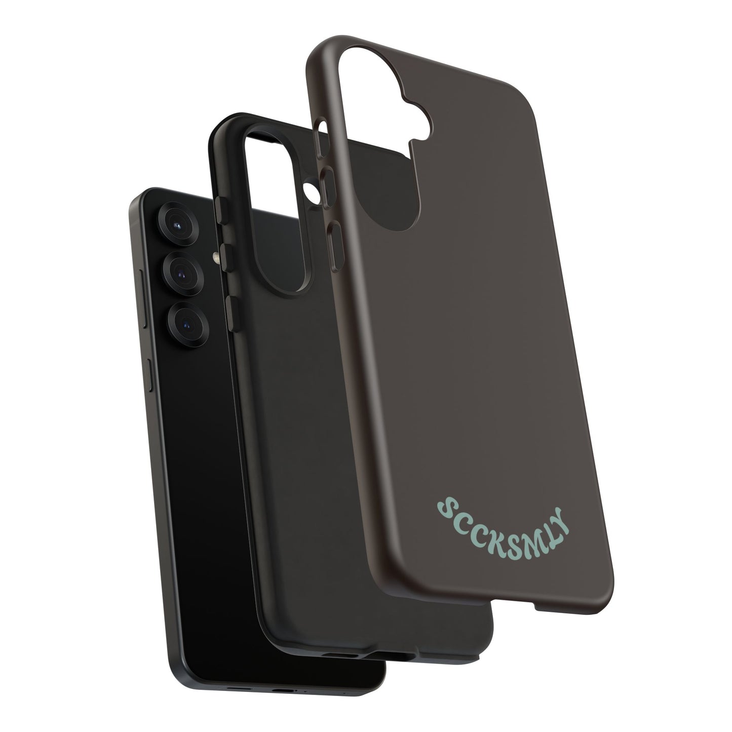 SOLID Espresso Mint Tough Phone Case for Samsung