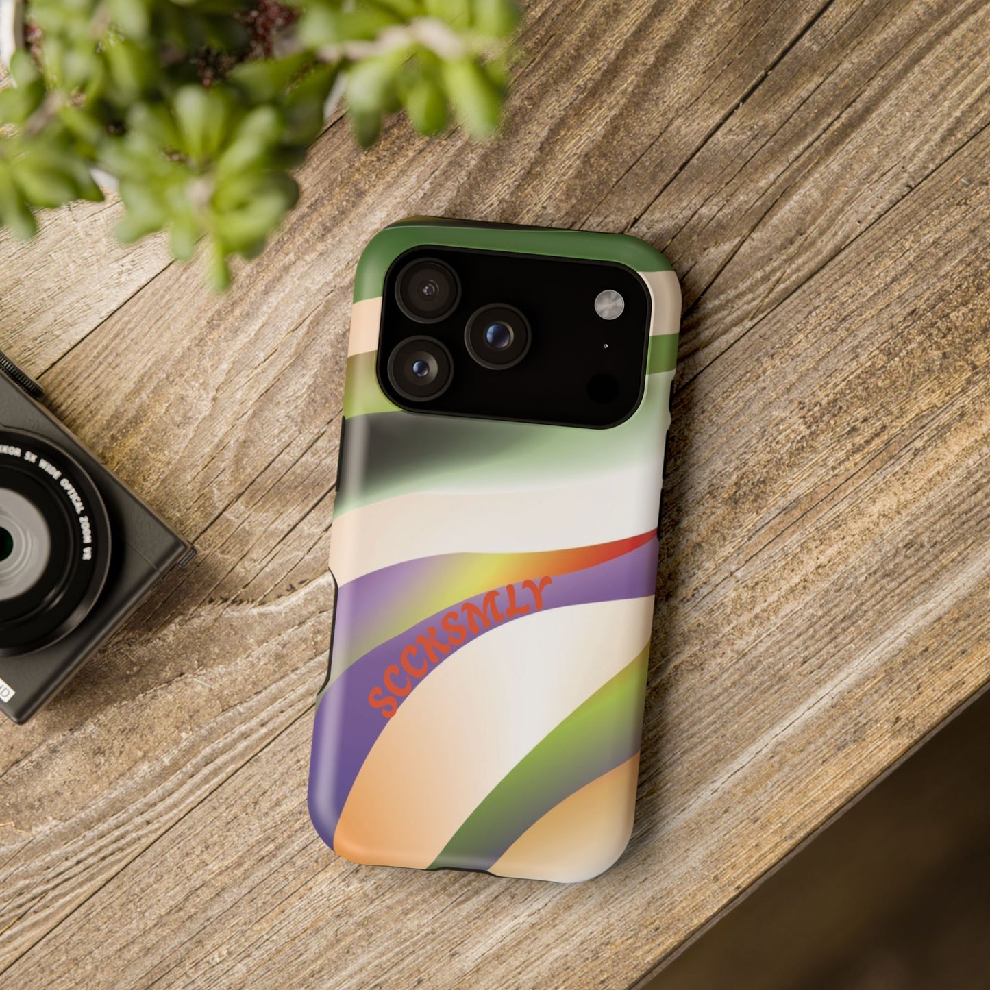 Green Waves Phone Case for Apple