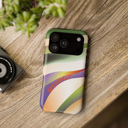 Green Waves Phone Case for Apple
