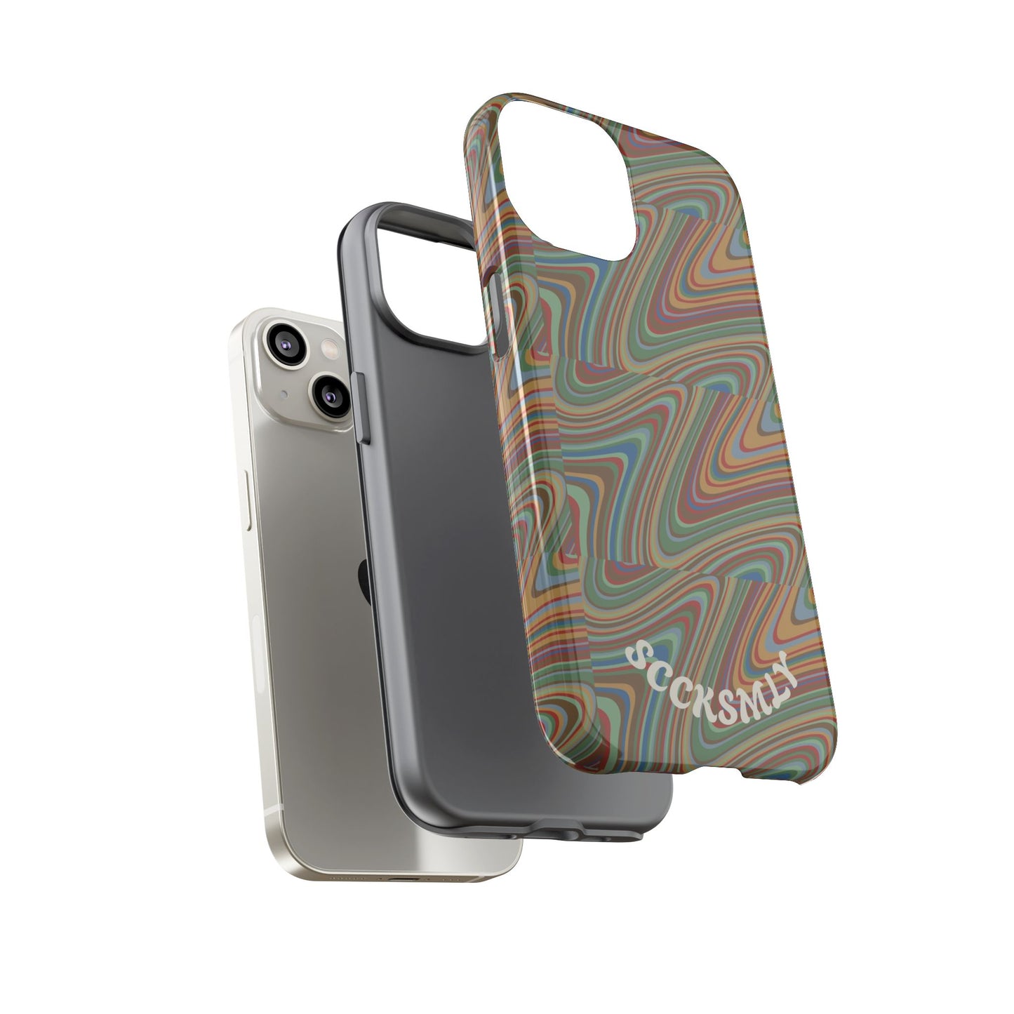 Earthly Waves Tough Phone Case for Apple