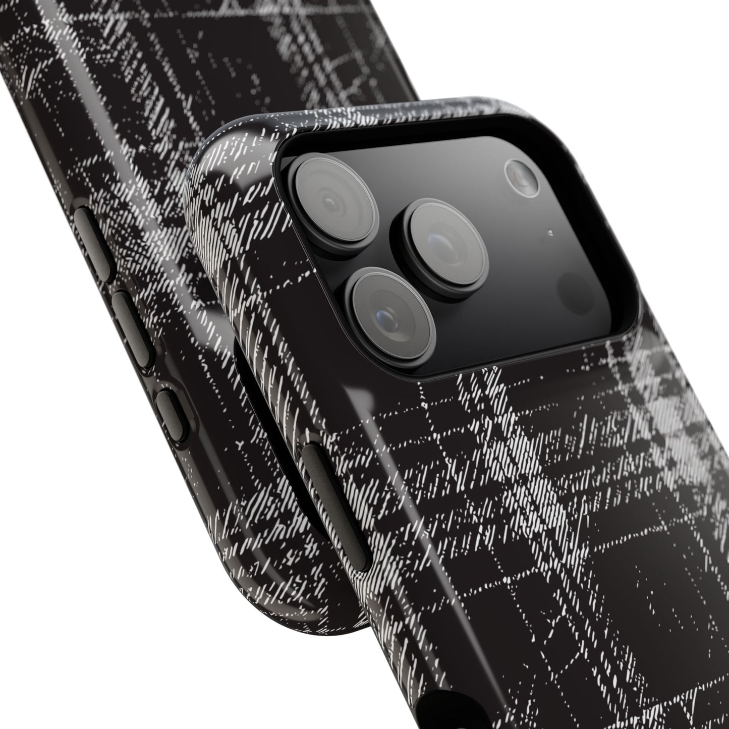 Smoky Grungy Plaid Phone Case for Apple