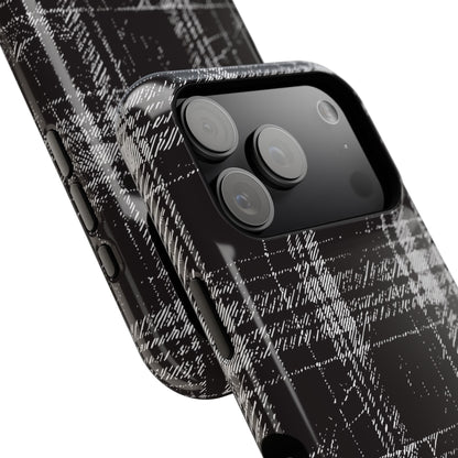 Smoky Grungy Plaid Phone Case for Apple