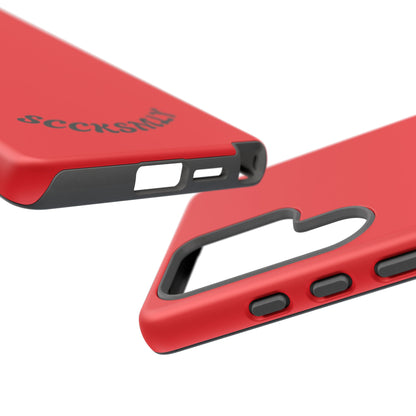 SOLID Screaming Red Tough Case for Samsung