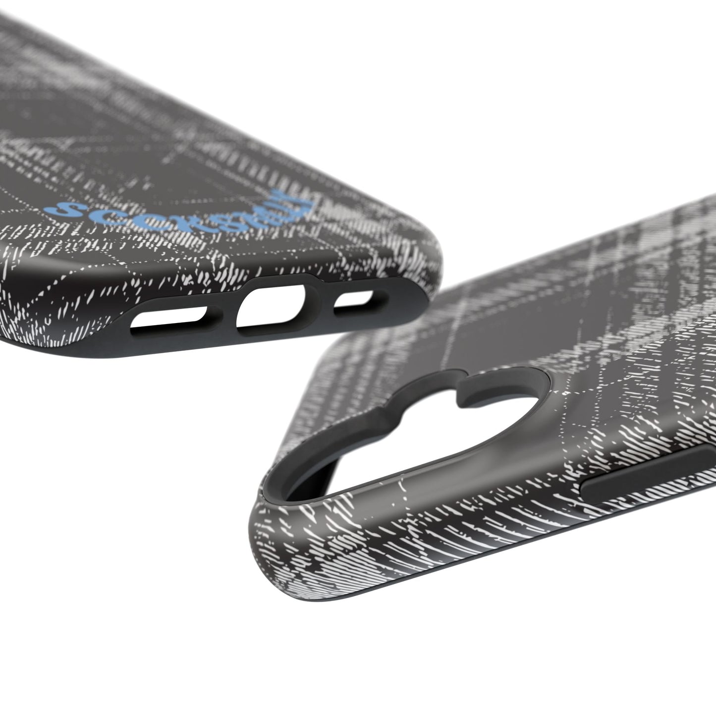 Smoky Grungy Plaid Phone Case for Apple