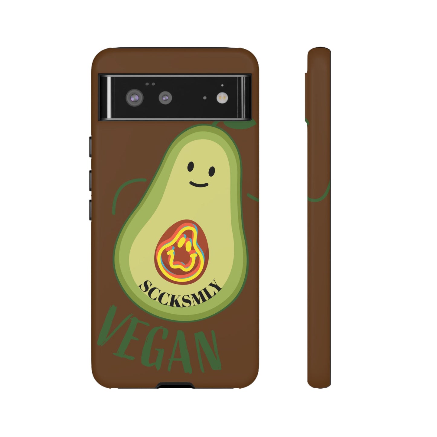 "Google Pixel" Playful Vegan Avocado Phone Case - Tough, Durable Protection with a Fun Design