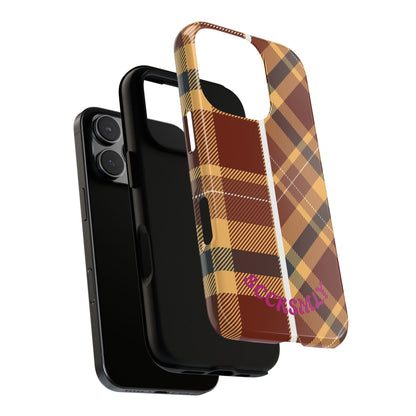 Autumn Plaid Phone Case for Apple