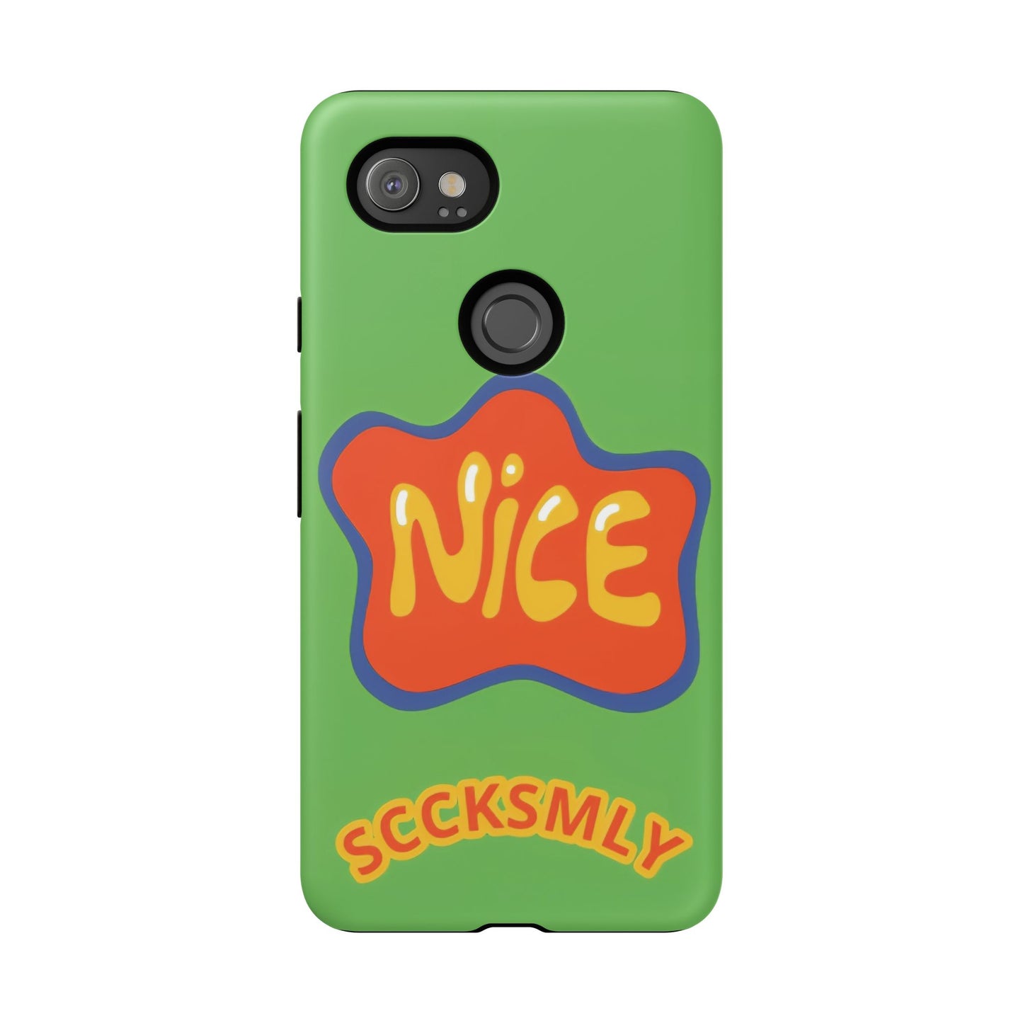 Green "NICE" Tough Phone Case for Google Pixel