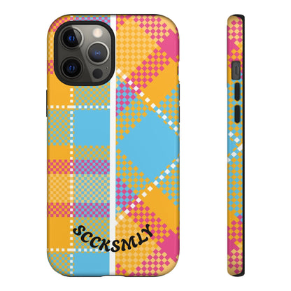 Pattern Punch Phone Case for Apple
