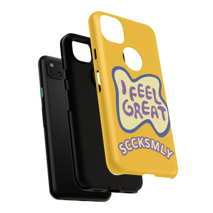 Yellow "I FEEL GREAT" Tough Phone Case for Google Pixel