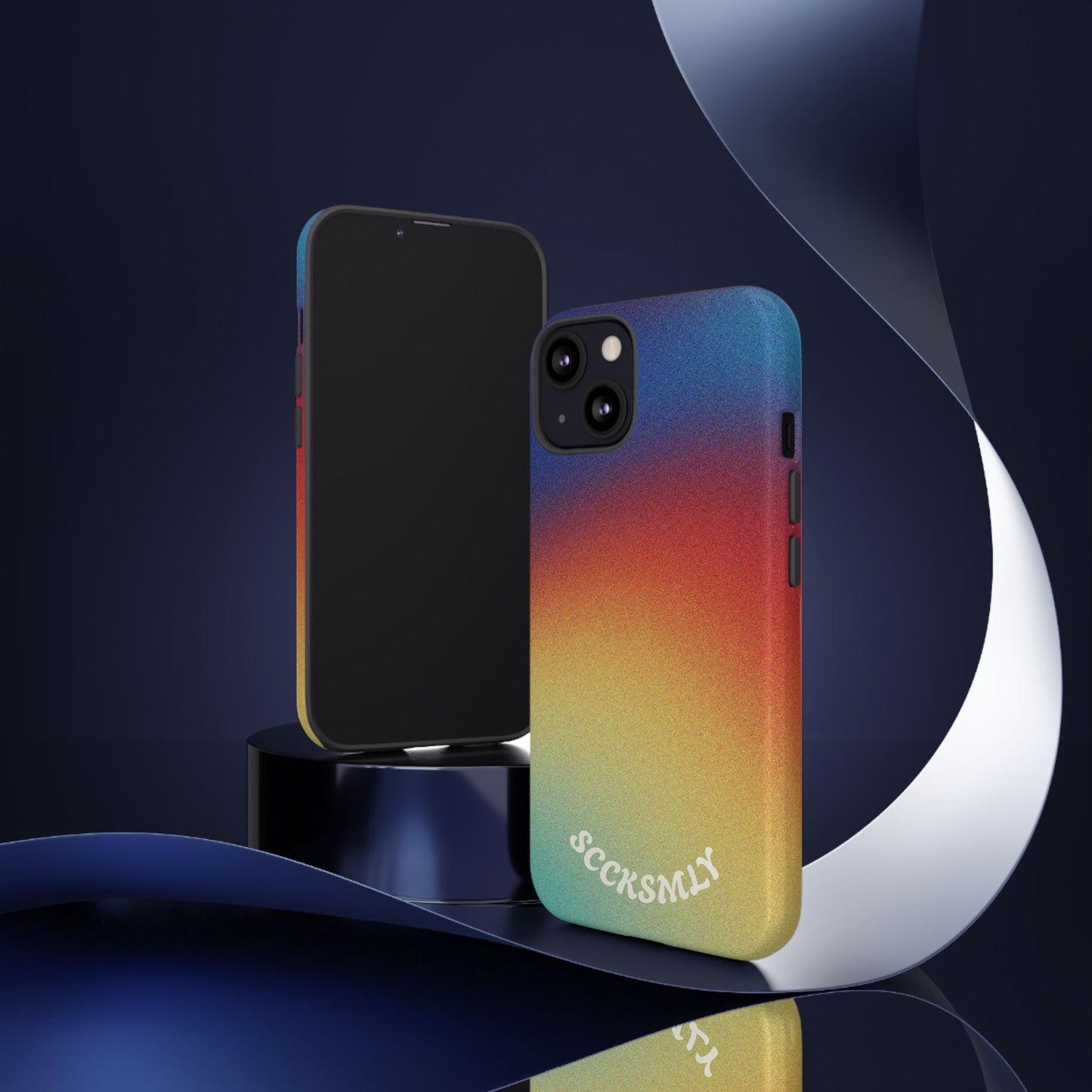 Faded Sunset Aura Tough Phone Case for Apple