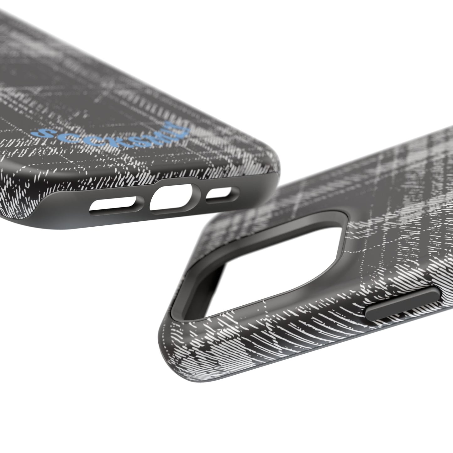 Smoky Grungy Plaid Phone Case for Apple