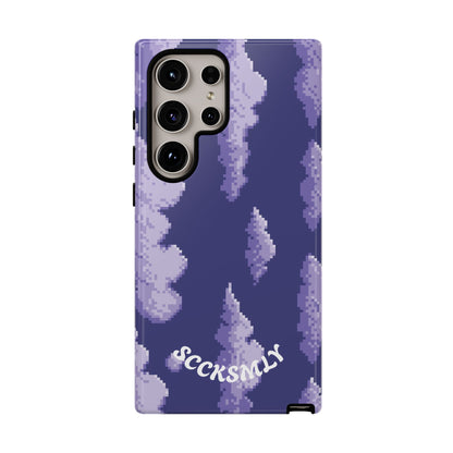 Lilac Pixel Cloud Tough Phone Case for Samsung