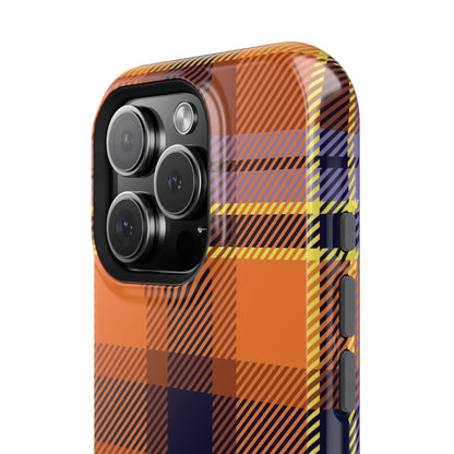 Orange Sickle Plaid  Phone Case for Apple