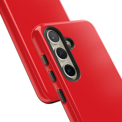 SOLID Screaming Red Tough Case for Samsung