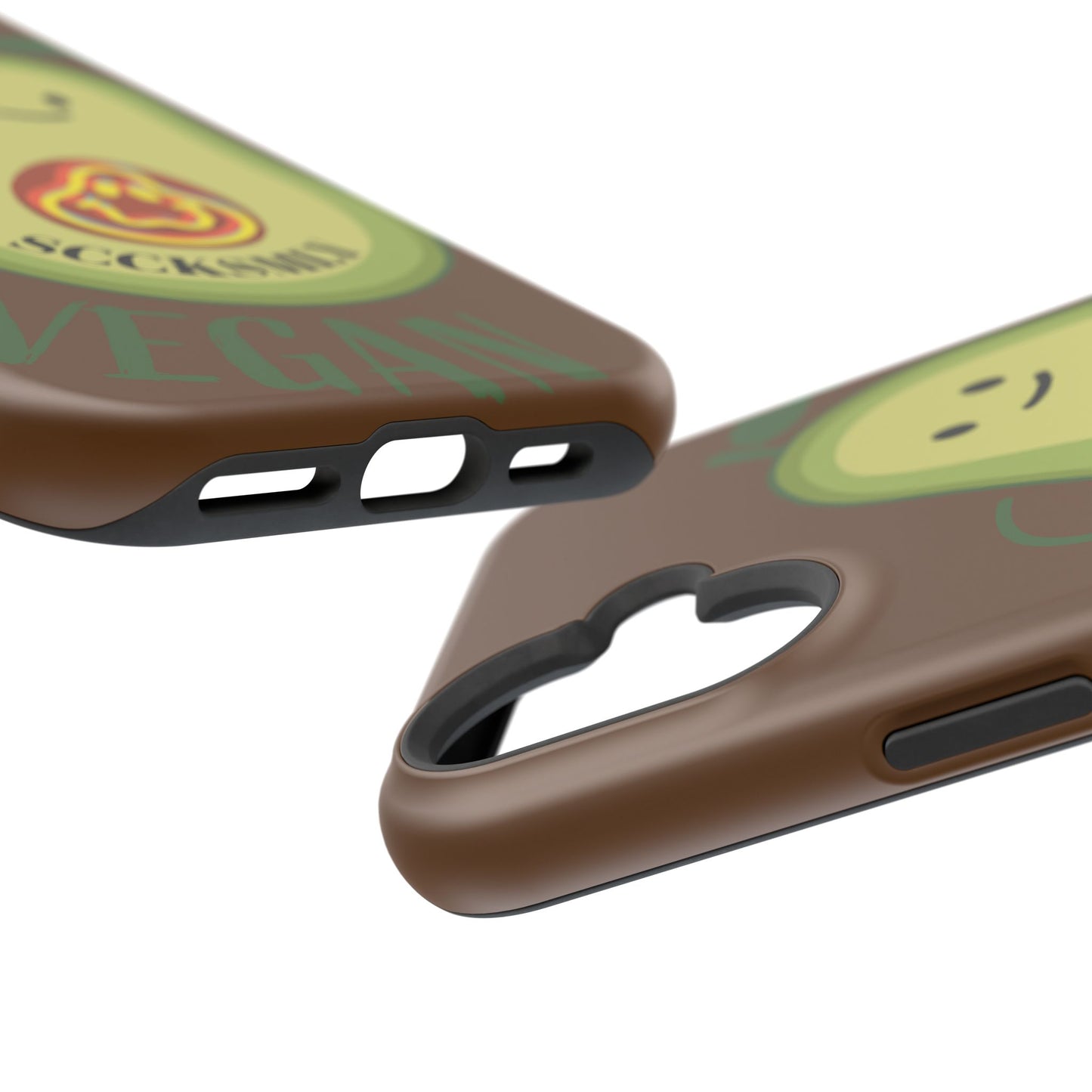 "IOS or Apple" Playful Vegan Avocado Phone Case - Tough, Durable Protection with a Fun Design