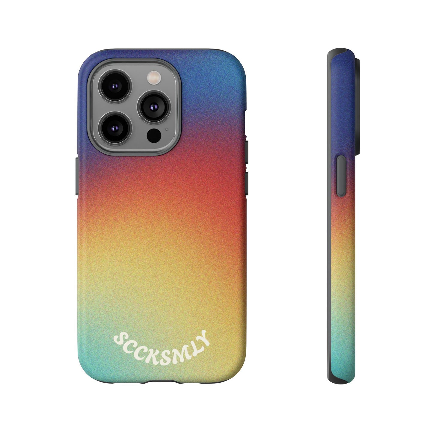Faded Sunset Aura Tough Phone Case for Apple