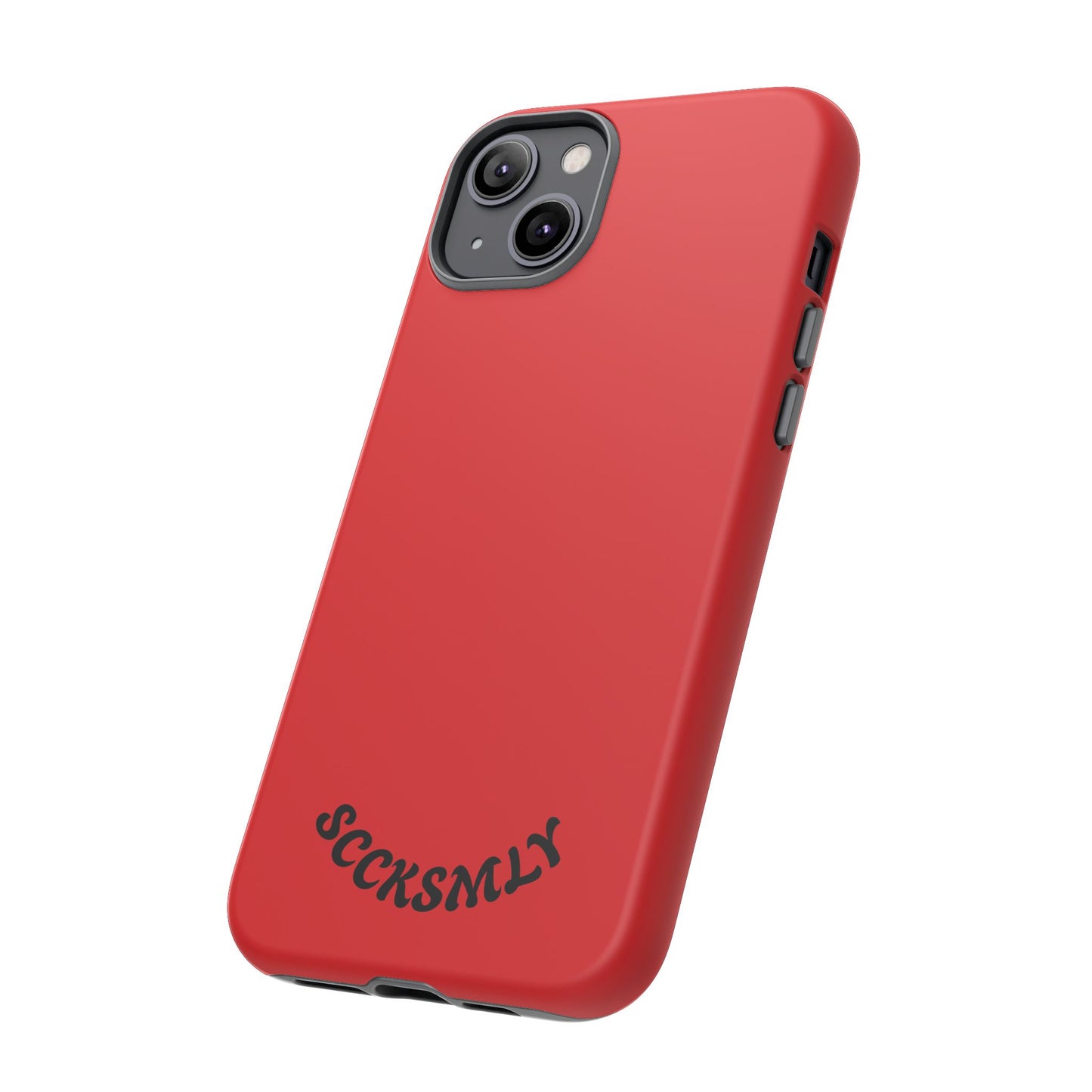 SOLID Screaming Red Tough Case for Apple