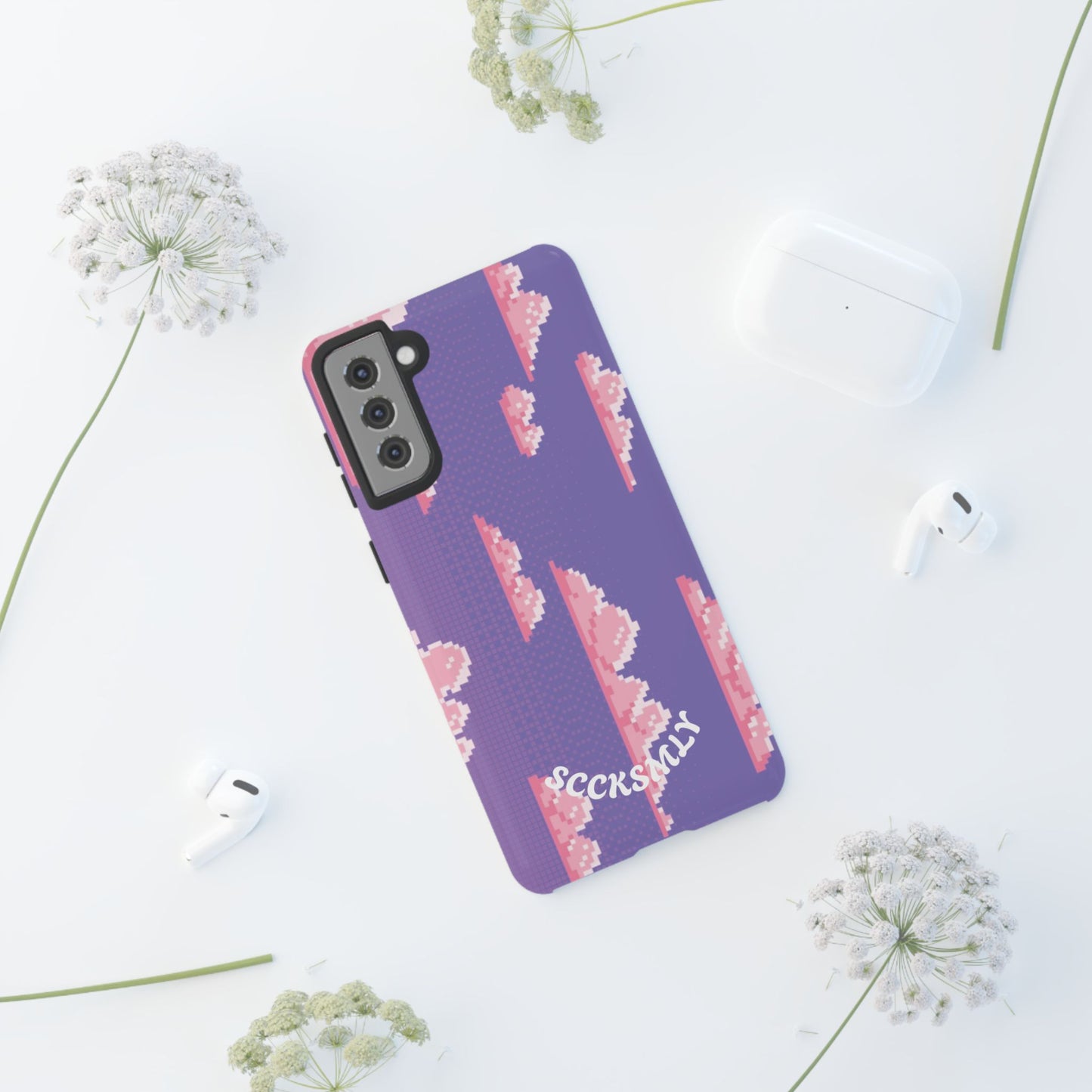 Purple Cotton Candy Sky Tough Phone Case for Samsung