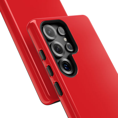 SOLID Screaming Red Tough Case for Samsung