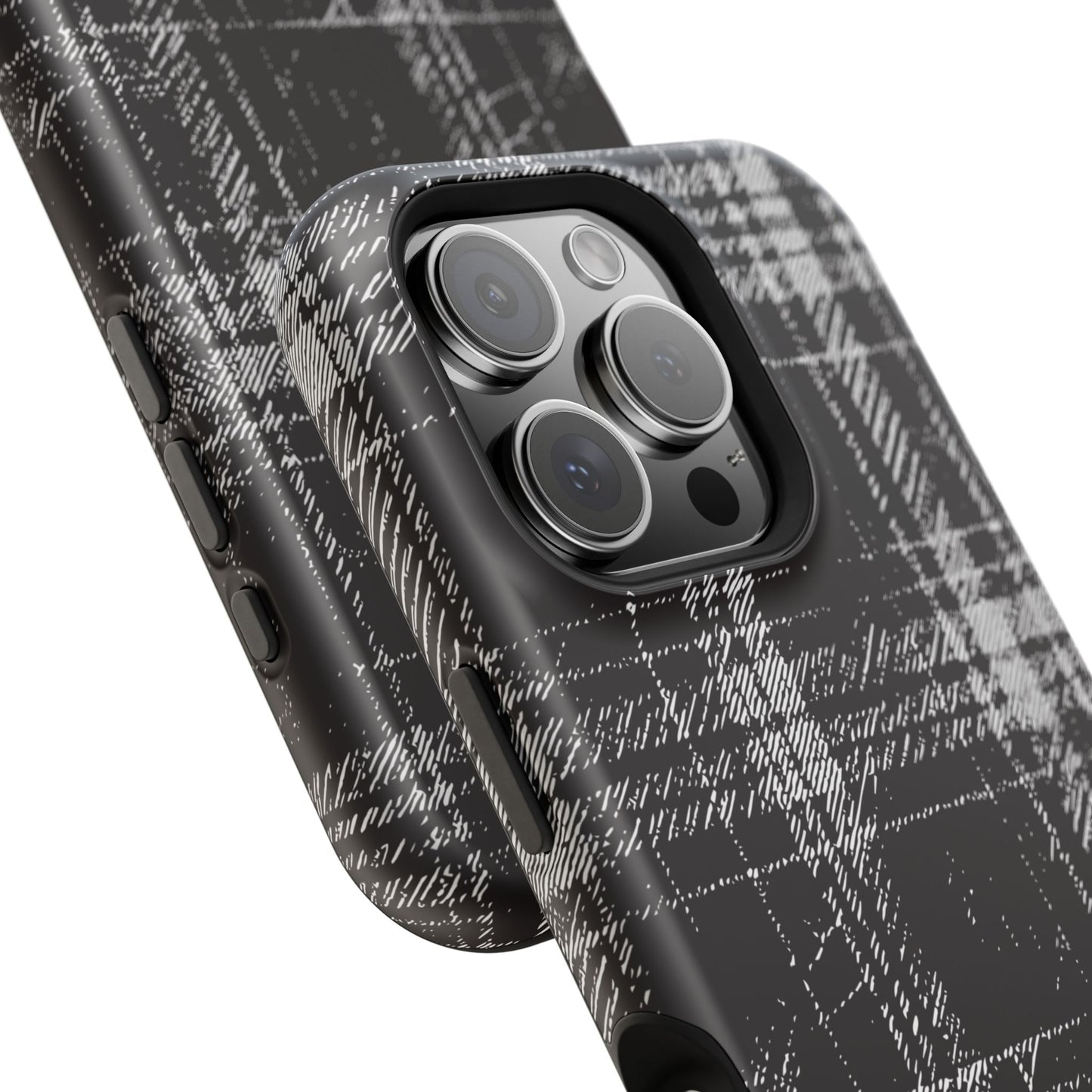Smoky Grungy Plaid Phone Case for Apple