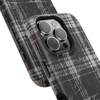 Smoky Grungy Plaid Phone Case for Apple