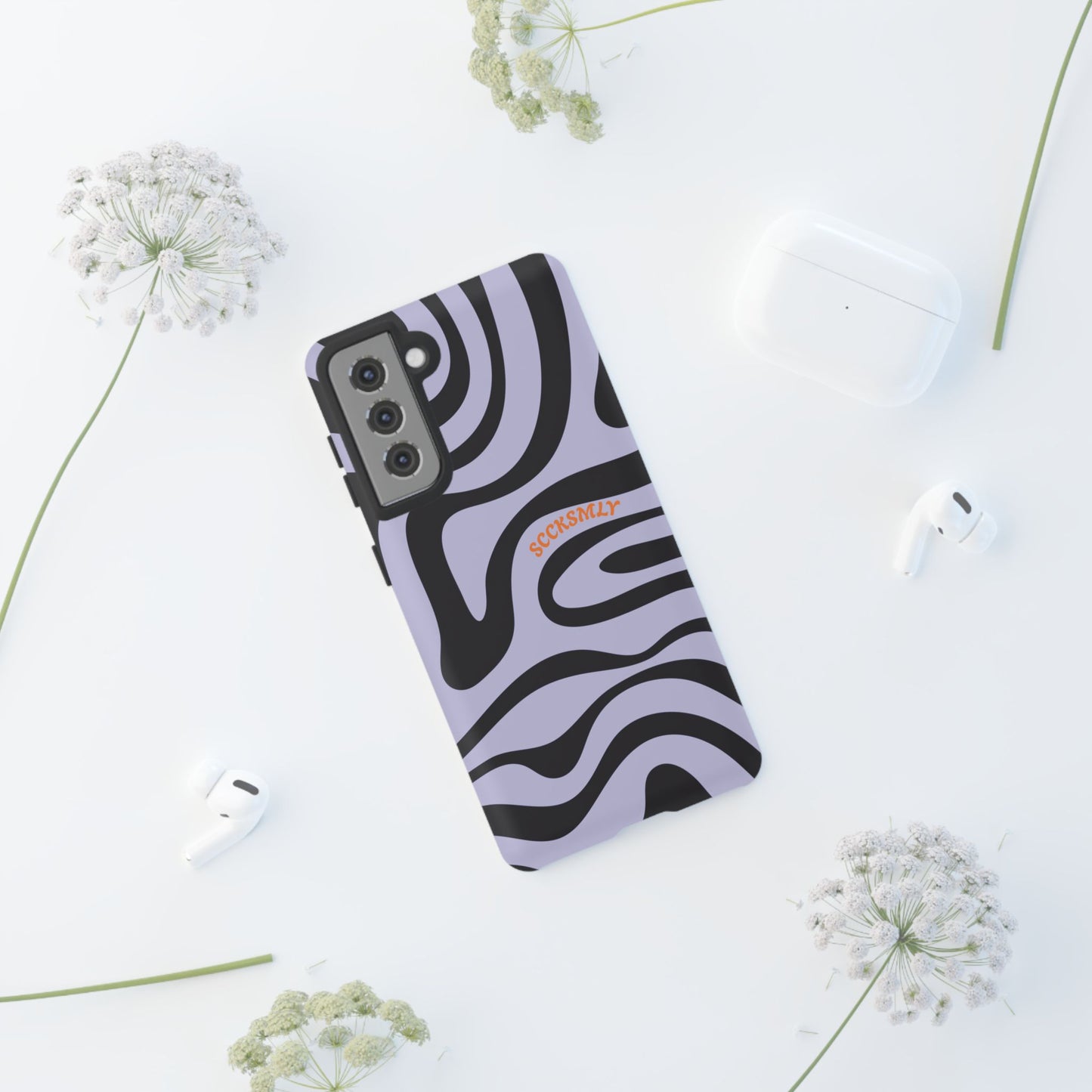 Purple Swirl Phone Case for Android or Samsung