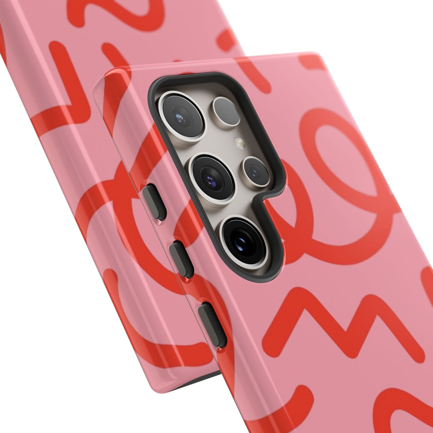Red Candy Swirls Tough Phone Case for Samsung