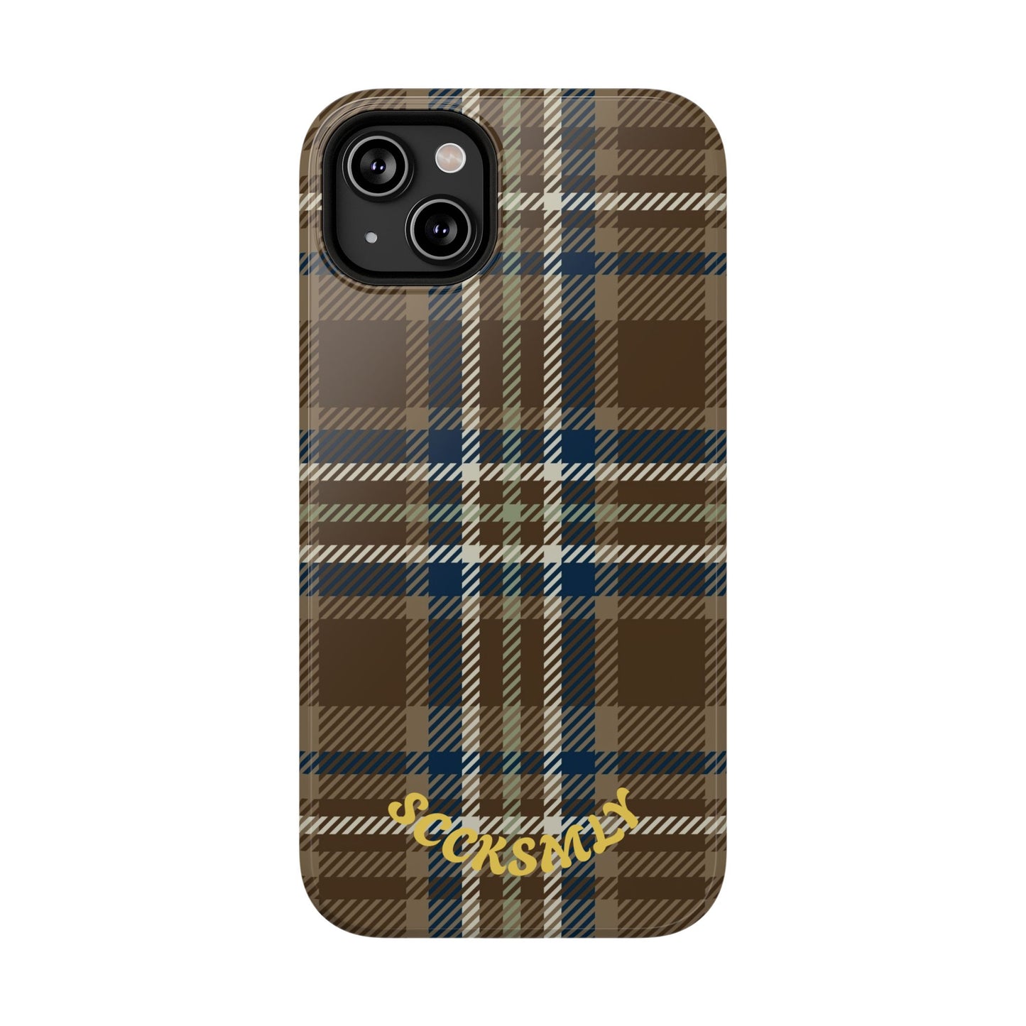Earth and Sky Plaid Phone Case for Apple