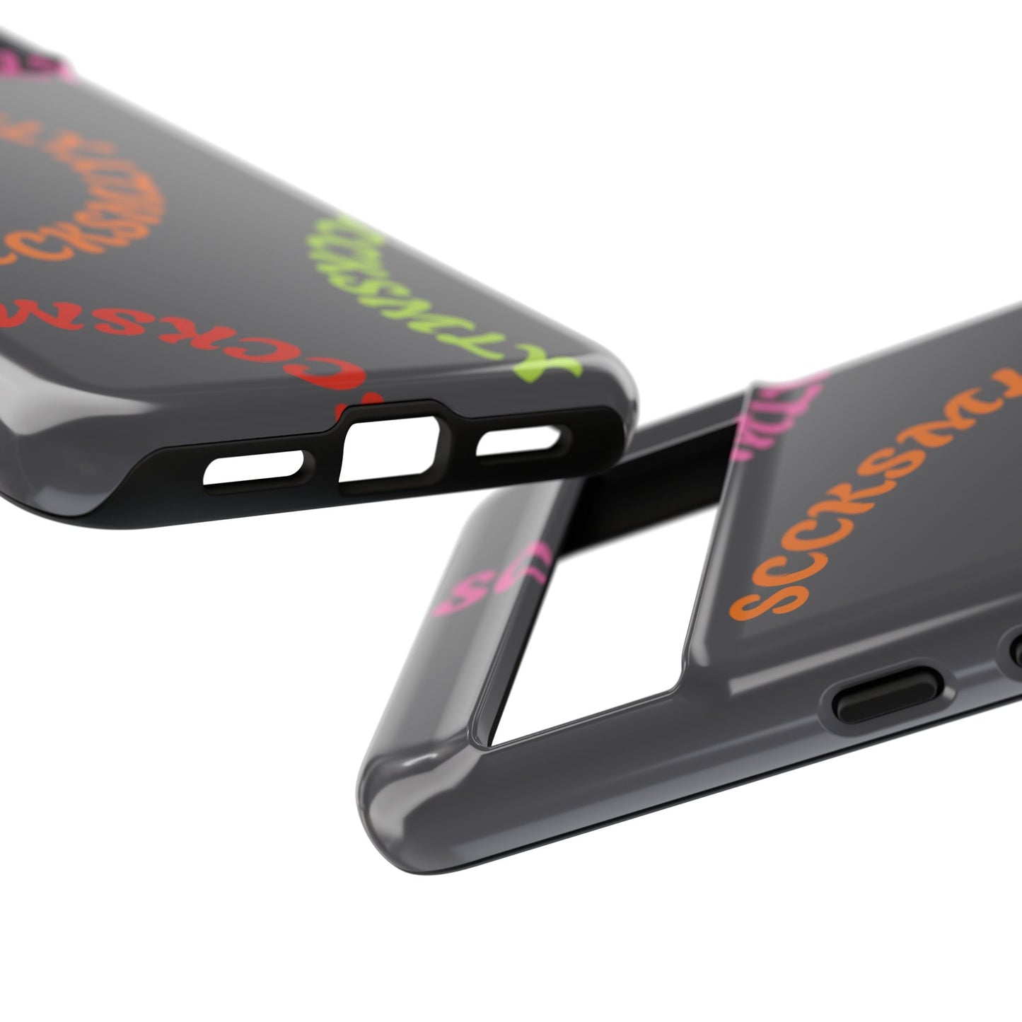 Y2K Wavy Script Tough Case for Google Pixel- Gray