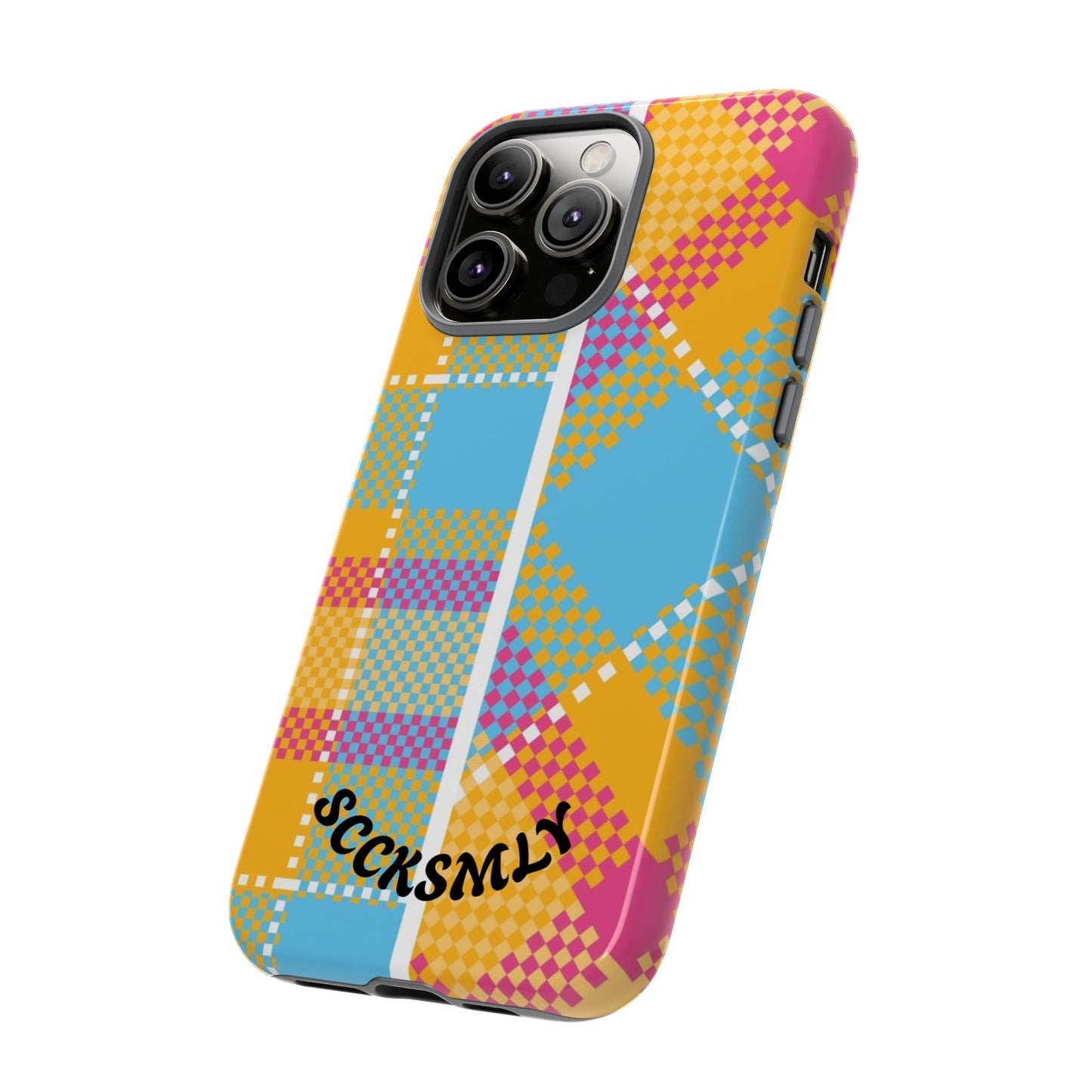 Pattern Punch Phone Case for Apple