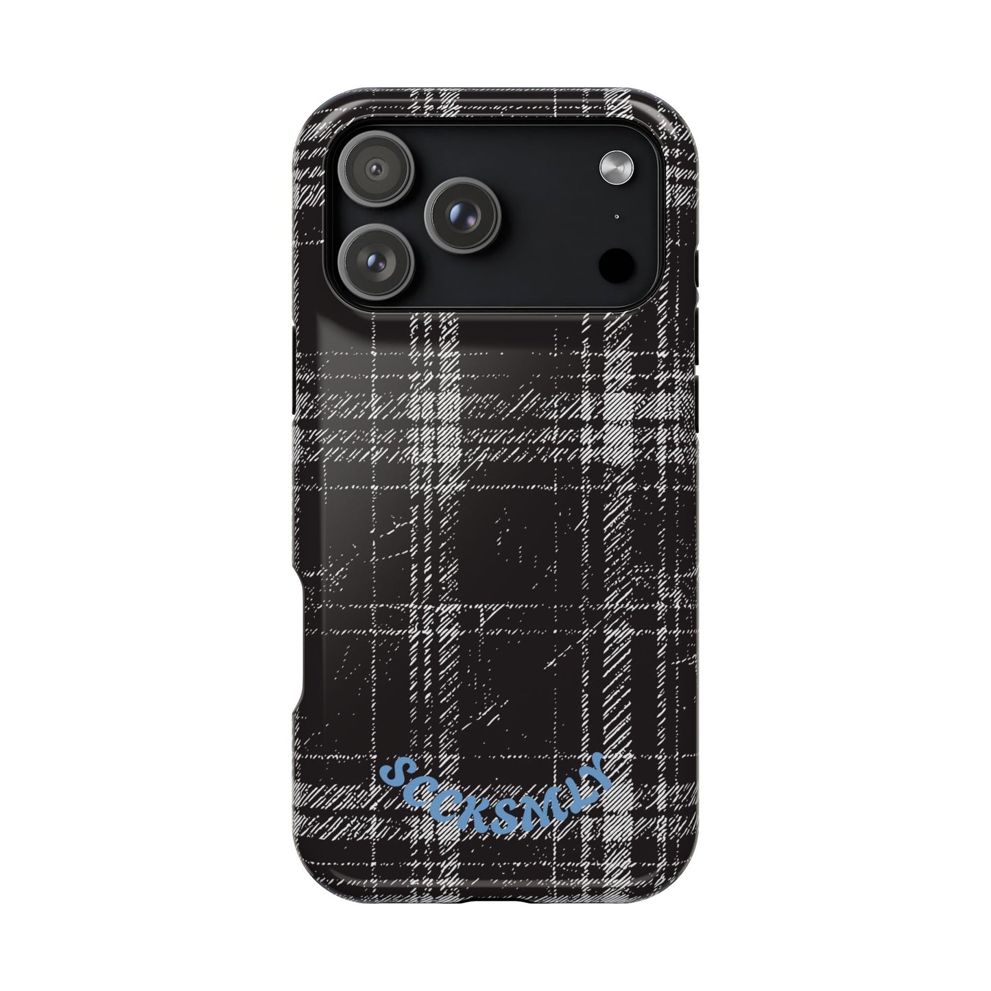 Smoky Grungy Plaid Phone Case for Apple