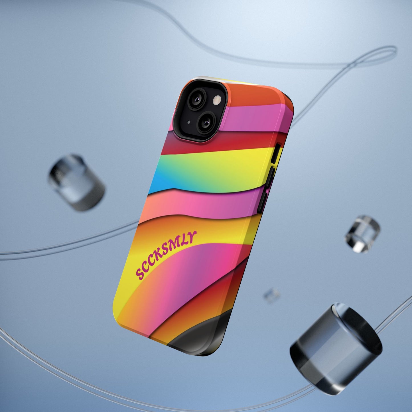 Modern Retro Rainbow Phone Case for "IOS or Apple"