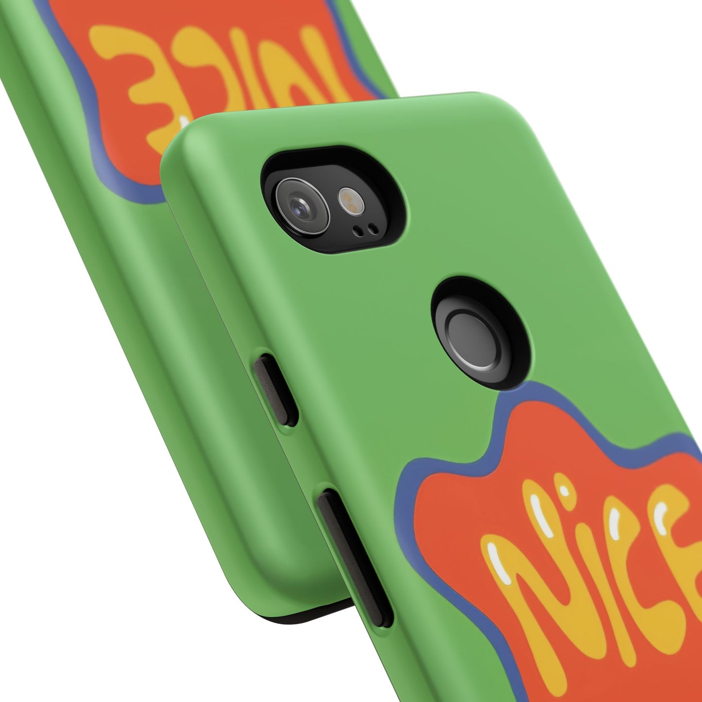 Green "NICE" Tough Phone Case for Google Pixel