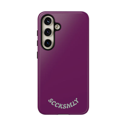 SOLID Amethyst Matte Tough Phone Case for Samsung
