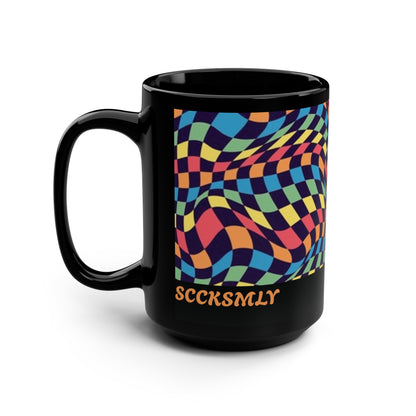 Mug The Melting Grid 15 oz - Black