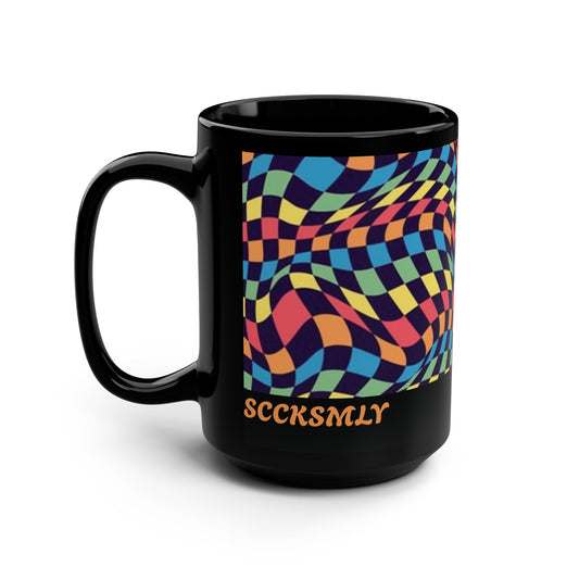 Mug The Melting Grid 15 oz - Black