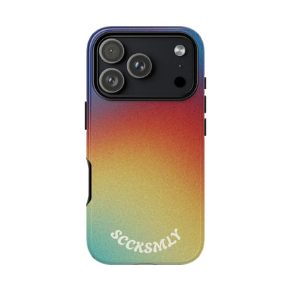 Faded Sunset Aura Tough Phone Case for Apple