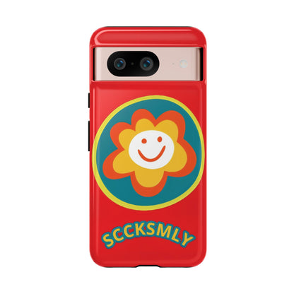 Red "SUNSHINE SMILE" Tough Phone Case for Google Pixel