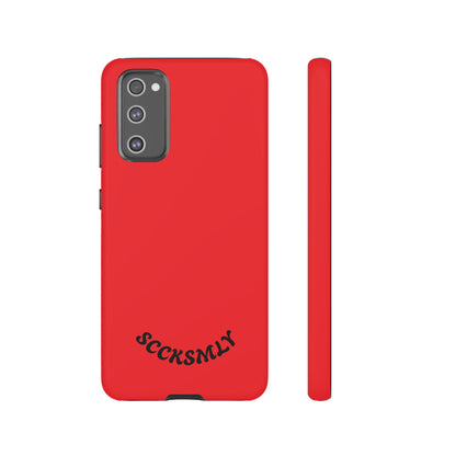 SOLID Screaming Red Tough Case for Samsung
